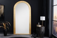 Edler Wandspiegel ART DECO 160cm gold Rundbogen Spiegel