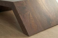 Massiver Monitorständer GATSBY 50cm braun Mangoholz Bildschirmständer Erhöhung