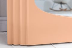 Design Wandspiegel WAVE 160cm apricot Pastell Rundbogen Spiegel