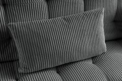 Modernes Schlafsofa JAZZ 190cm grau Cord 3-Sitzer Couch