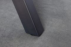 Industrial Bartisch WILD 120cm braun Wildeichen-Optik schwarz Metall X-Gestell
