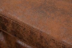 Chesterfield Ecksofa MODERN BAROCK 275cm antik braun Microfaser 3-Sitzer Federkern
