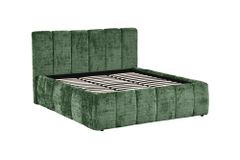 Design Boxbett ADLON 180x200cm petrol grün Chenille Cremona mit Stauraum und Lattenrost