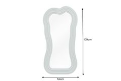 Design Wandspiegel ALICE II 100cm pastell salbeigrün