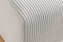 Moderner Hocker ELEGANCIA 110cm champagner beige Cord Fußhocker Sitzhocker