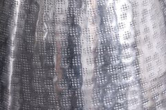 Elegante Vase ORIENT 50cm silber im Grid Hammerschlag Design