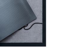 Strapazierfähige Fußmatte CLEAN WELCOME 75x45cm grau Fußabtreter Modern Design