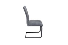 Industrial Freischwinger Stuhl APARTMENT antik grau mit Metallgestell