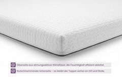 Bequemer Topper CLOUD FLEX 160x200cm weiß