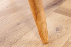 Runder Massivholz Couchtisch MOSAIK 60cm natur Teak Baumstamm handmade