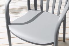In- und Outdoor Gartenstuhl STUDIO ITALIA anthrazit stapelbar wetterfest