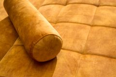 Modernes Schlafsofa COUTURE 200cm senfgelb Microvelours 3-Sitzer Couch mit Schlaffunktion