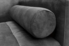 Modernes Schlafsofa COUTURE 200cm grau Microvelours 3-Sitzer Couch mit Schlaffunktion