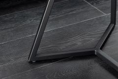 Design Couchtisch MARVELOUS 90cm weiß Marmor Keramik schwarzes Metall