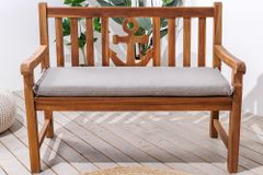 Outdoor Kissen ROG 45x110cm taupe Sitzkissen Polster-Auflage für 2-Sitzer Bank