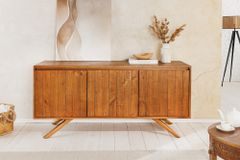 Massives Sideboard FINCA 150cm vintage braun recyceltes Pinienholz