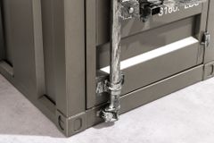 Container-Schrank GLOBETROTTER 50cm anthrazit Metall Nachttisch Beistellschrank