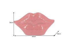 Glamouröse Deko-Figur DISCO LIP 45cm rot Glas-Mosaik-Design handmade