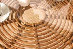 In- und Outdoor Bistro Balkon-Set PARIS braun Polyrattan Sitzgruppe wetterfest mit Tisch