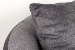 Extravagantes Sofa ELEMENTAL 180cm graphit grau Samt 2-Sitzer Couch organische Form