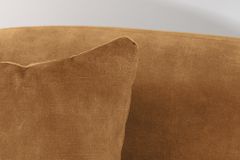 Extravagantes Sofa ELEMENTAL 180cm senfgelb Samt 2-Sitzer Couch Federkern