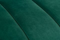 Design 3-Sitzer Sofa NOBLESSE 225cm smaragdgrün Samt Federkern goldene Metallfüße