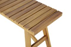 Outdoor Sitzbank BALI 110cm natur honey Akazienholz wetterfest Balkonbank