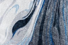 Moderner XXL Teppich ART RUGS 350x240cm grau blau weiß Flachgewebe Indoor