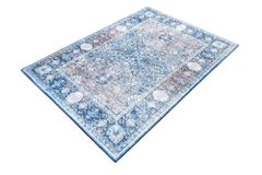 Vintage Teppich HERITAGE 230x160cm blau beige rot Flachgewebe Muster