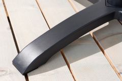 Outdoor Bistrotisch DESIGNO 70cm schwarz grau Aluminium wetterfest Gartentisch
