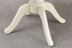 Massiver Esstisch HAMPTONS 70cm hellbraun creme recycelte Pinie Bistrotisch
