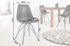 Retro Stuhl SCANDINAVIA MEISTERSTÜCK schwarz