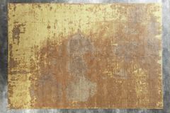 Vintage Baumwoll-Teppich MODERN ART XXL 350x240cm rostbraun verwaschen Used Look