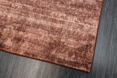 Moderner Teppich SOFT TOUCH 230x160cm kupfer braun Kurzflor Indoor-Teppich