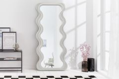 Design Wandspiegel CURVY 160cm weiß