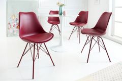 Retro Stuhl SCANDINAVIA MEISTERSTÜCK rot