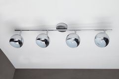Moderne Deckenleuchte BUBBLE  105cm silber Chrom Pendelleuchte
