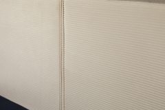 Modernes Boxbett ROCCO 180x200cm beige Cord mit Stauraum und Lattenrost