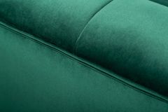 Design 3-Sitzer Sofa NOBLESSE 225cm smaragdgrün Samt Federkern goldene Metallfüße