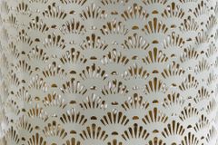 Deko Windlicht CANDLELIGHT 20cm beige-grün Metall handmade Laterne