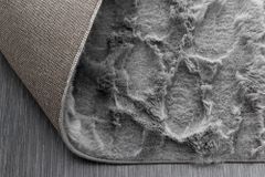 3D Hochflor Teppich DUNE 230x160cm anthrazit Hoch-Tief-Effekt