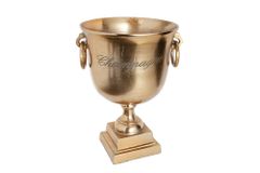 Eleganter Sektkühler CHAMPAGNE 40cm gold Flaschenkühler