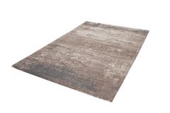 Vintage Baumwoll-Teppich MODERN ART 240x160cm beige grau Used Look