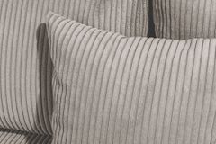 Moderne XXL Wohnlandschaft KENT 305cm greige Cord Bigsofa inkl. Hocker Federkern