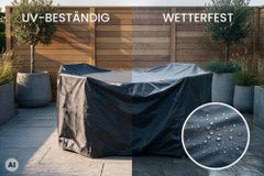 Runde Schutzhaube PRESTIGE PROTECT 180cm anthrazit Abdeckung Sitzgruppe wetterfest