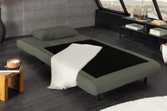Retro Schlafsessel SMART MULTIFUNCTION 100cm grün Cord Bettfunktion inkl. Kissen