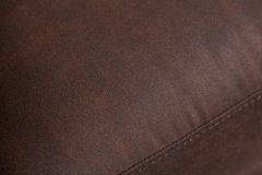 Chesterfield Sessel 110cm vintage braun mit Knopfheftung und Federkern