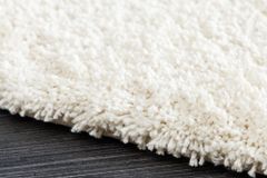 Design Teppich ORGANIC 180x120cm creme Hochflor Indoor-Teppich organische Form