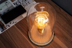 Industrial Tischlampe EDISON 22cm Glühbirne Tischleuchte