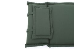 Outdoor Kissen ROG 45x186cm grün Sitzkissen Polster-Auflage für Deckchair